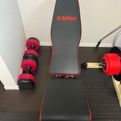 トレーニング一式セット バーベル ダンベル ベンチプレス EZバーの画像