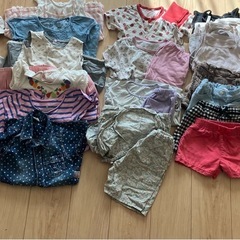 1着100円以下★　女の子　夏物子供服　100cm    32点まとめ売りの画像