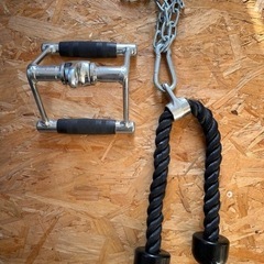 ぼ未使用！MARCY家庭用トレーニングマシン＋トライセップロープ等おまけ付き の画像