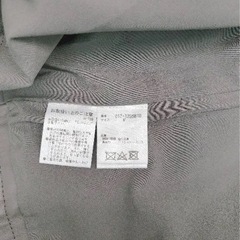 美品　ナチュラルビューティーベーシック　フェイクレザージャケットMグレー系の画像