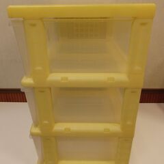 ディズニー 衣料・収納ケース 3段チェストの画像