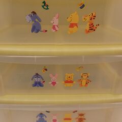 ディズニー 衣料・収納ケース 3段チェストの画像