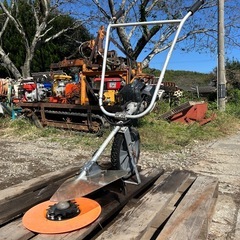 コバヤシ 手押し式草刈機　バロモア 2サイクル　エンジン 芝刈り モアー　畦　刈払い　軽量　宮崎の画像