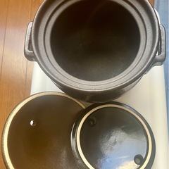 【16日までお値下げ！】きつさこ　萬古焼　2合炊きの画像