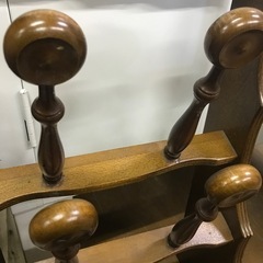 万代店　スリッパラック　スリッパ収納　レトロ　木製の画像