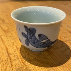 【引き取り限定】中古品　湯呑み　お魚柄　2個セットの画像