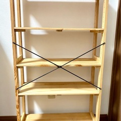 木製シェルフ　本棚の画像