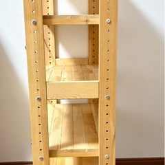 木製シェルフ　本棚の画像