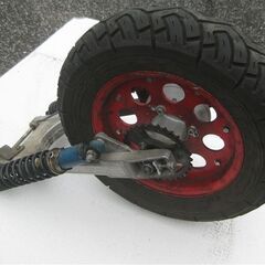 モンキー　フロントフォーク ディスク 10インチ ロングスイングアーム　Z50 AB27の画像