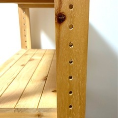 木製シェルフ　本棚の画像