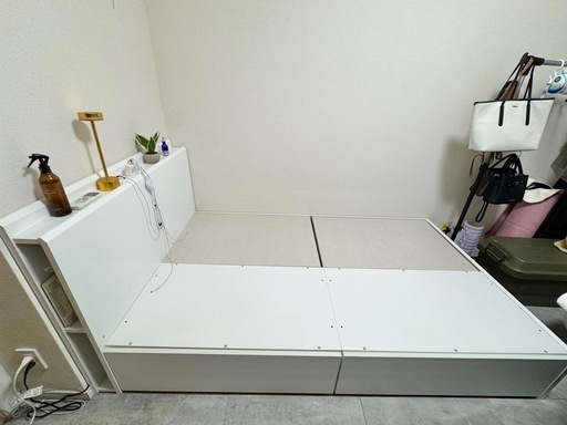 【至急】ニトリのベッドフレーム(白)
