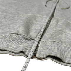 ヴィンテージ　フルジップ スウェット パーカー ライトグレー XLの画像