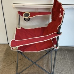 ＜美品＞アウトドア・CAPTAINSTAG・パレットラウンジチェア・赤の画像