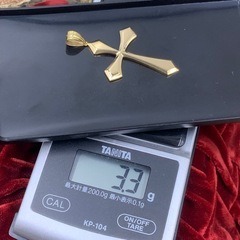 K18 クロスペンダント　3.3gの画像