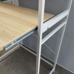 レンジラック スライド棚付 ゴミ箱上ラック 天板可動式 キッチンラック /HJ-0562 1Fの画像