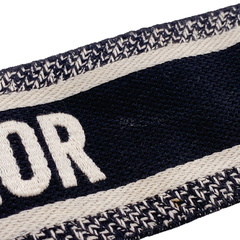 クリスチャンディオール Christian Dior ショルダーストラップ エンブロイダリー ロゴ ジャガード ホワイトの画像