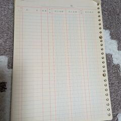 売上帳、仕入帳の画像