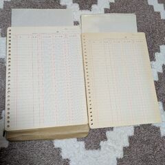 売上帳、仕入帳の画像