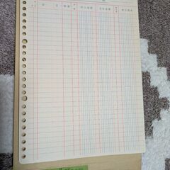 売上帳、仕入帳の画像