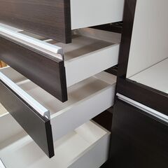 J1799【リユースのサカイ柏店】NITORI　ニトリ　キッチンボード　ブラウン　クリーニング済　の画像