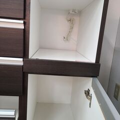 J1799【リユースのサカイ柏店】NITORI　ニトリ　キッチンボード　ブラウン　クリーニング済　の画像