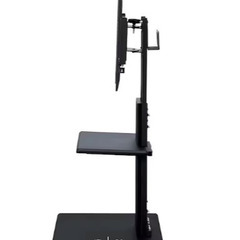 壁寄せTVスタンド　ブラックの画像