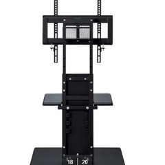 壁寄せTVスタンド　ブラックの画像