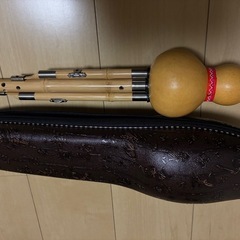 七孔手作り楠竹瓢箪笛　新品の画像
