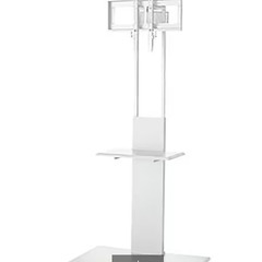 壁寄せTVスタンド　ハイタイプ　ホワイトの画像