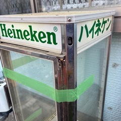 Heineken レトロ　冷蔵庫 ガラス扉付きの画像