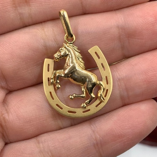 K18 馬蹄トップ　ホースシュートップ　4.7g