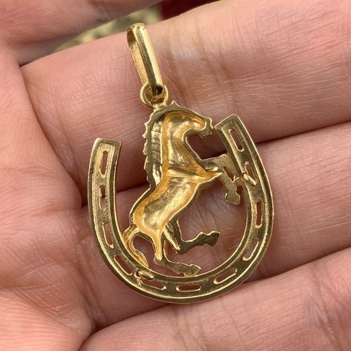 K18 馬蹄トップ　ホースシュートップ　4.7g