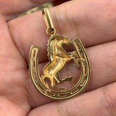 K18 馬蹄トップ　ホースシュートップ　4.7gの画像