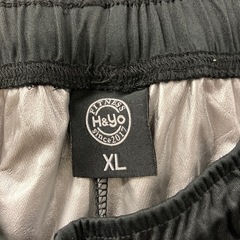 A2511-228 H&Yo Fitness トレーニングパンツ XLサイズ ブラック サウナスーツ ジョガーパンツ パンツのみ 中古美品  の画像