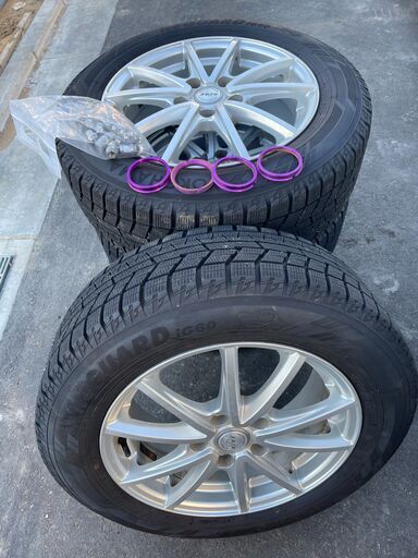 スタッドレスタイヤ  ホイール4本セット　 205/60R16　ヨコハマタイヤ　ice GUARD　ステップワゴン　ノア　ヴォクシー