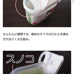 ダイソー　冷凍ねぎポットの画像