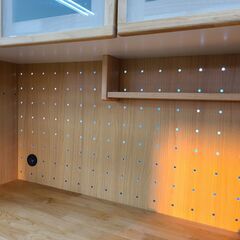 J1801【リユースのサカイ柏店】NITORI　ニトリ　キッチンボード　アルナス3　105KB　ライトブラウン　クリーニング済　の画像