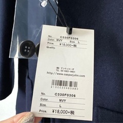 casper john キャスパージョン　メンズ　チェスターコートの画像