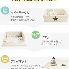 ベビーサークル兼ベビーマットの画像