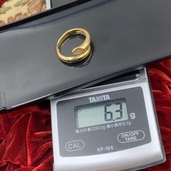 K18 デザイン　ダイヤリング　スネーク　6.3g 約13号の画像