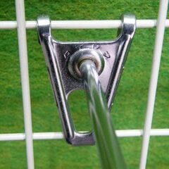 【タテヤマ】 (クロームメッキ) ネットフック ３５本セット 20cm/Φ6mm■ネット用フック■Y-463の画像