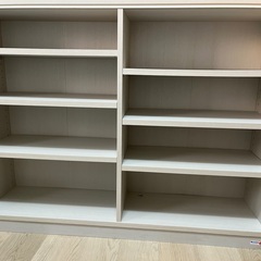 フリーラック 本棚 ホワイトオーク SHIRAI製 タナリオ TNL99117WL (幅117 × 奥行29 × 高さ90 cm)の画像