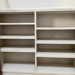 フリーラック 本棚 ホワイトオーク SHIRAI製 タナリオ TNL99117WL (幅117 × 奥行29 × 高さ90 cm)の画像