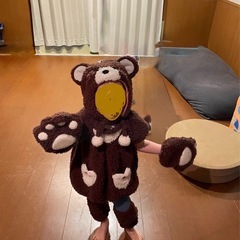 【mofuun】着ぐるみ　100cm　くま　熊　茶　ふわふわの画像
