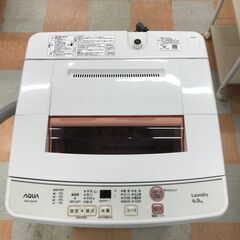＼家具＊家電のお店／【ｼﾞｬﾝｸﾞﾙｼﾞｬﾝｸﾞﾙ石川金沢店】洗濯機 アクア 6.0kg AQW-KS6H 2020年製 ※動作チェック済みの画像