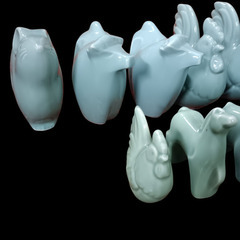 (中古)レトロ 干支のオブジェの画像