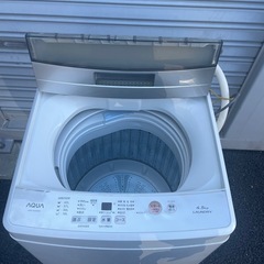 2018年製アクアの洗濯機4.5kgの画像