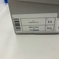 ★ジモティー割引10%★スニーカー 23.5cm via SANGACIO ホワイト《リサイクルショップドリーム次屋店》☆尼崎市若王寺☆の画像