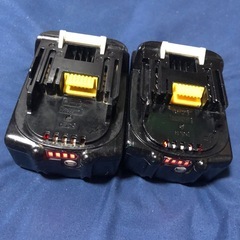 ④マキタ18v、純正バッテリーBL1860B、中古美品、２個の画像