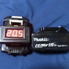 ④マキタ18v、純正バッテリーBL1860B、中古美品、２個の画像